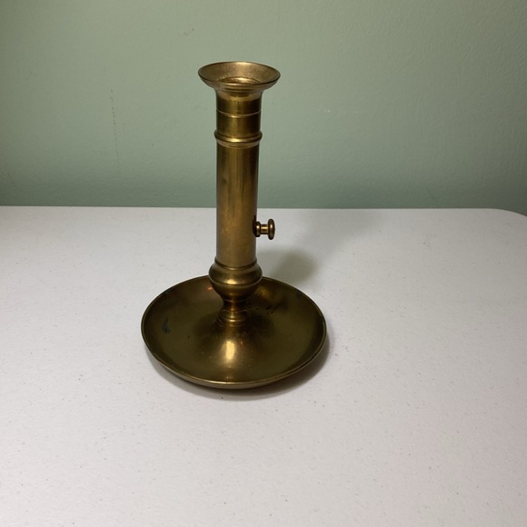 Vintage Brass Push Up Candlestick Holder - Picture 10 of 10
